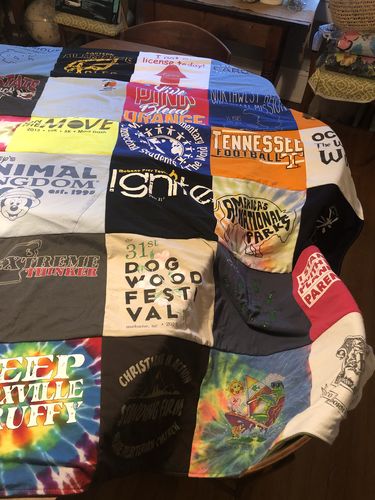 T-shirt quilt from tennessee football by Kathryn from NC