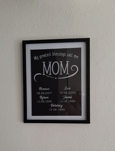 Customer photo review of My Greatest Blessings Call Me Flat Canvas - 75% Off Pre-Mother's Day Sale
