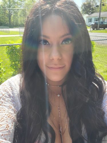 Customer photo review of 22" Body Wave Natural Black 100% Brazilian Virgin Human Hair Full Lace Wigs [IFHBW5559]