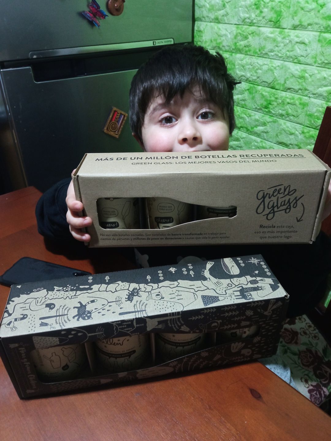 Customer photo review of Flora & Fauna Juego de 4 Vasos