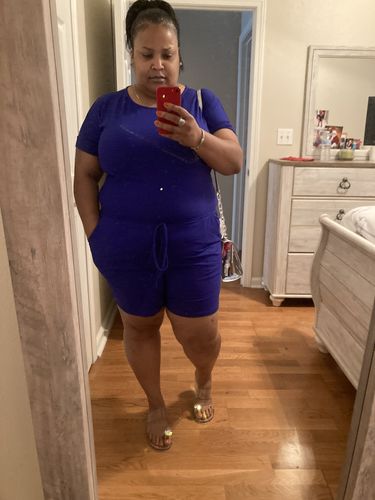 Customer photo review of Jamie Romper (Blue)