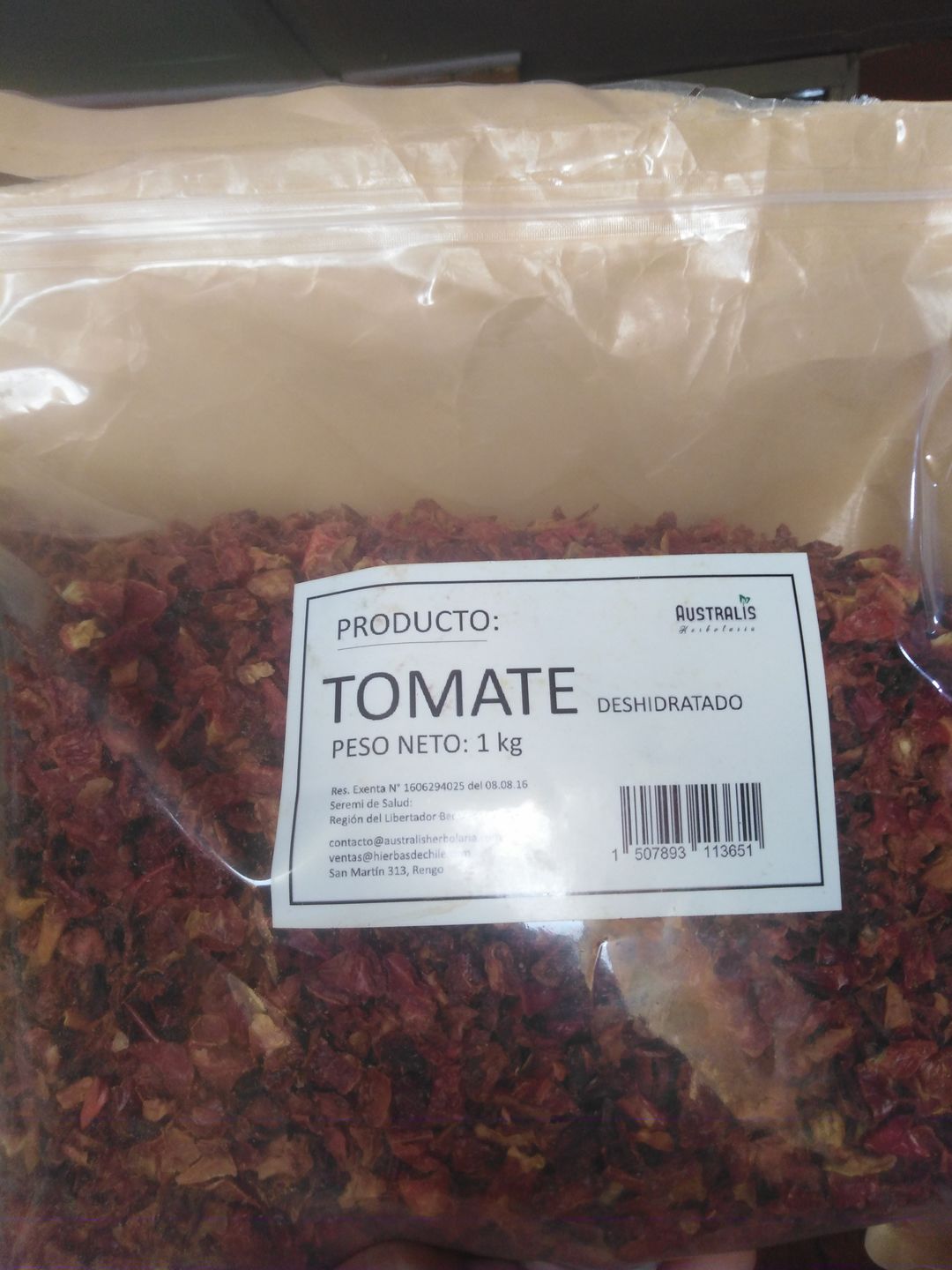 Customer photo review of Tomate deshidratado