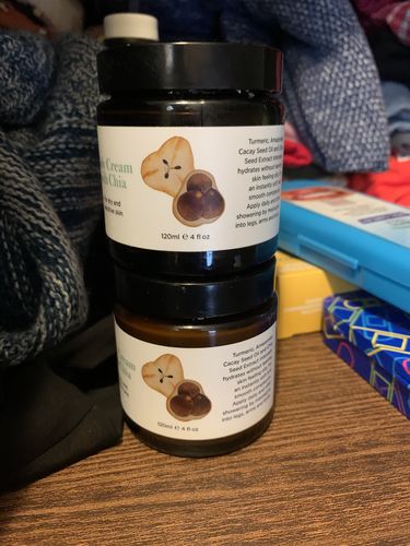 Customer photo review of Body Cream with Chia Oil