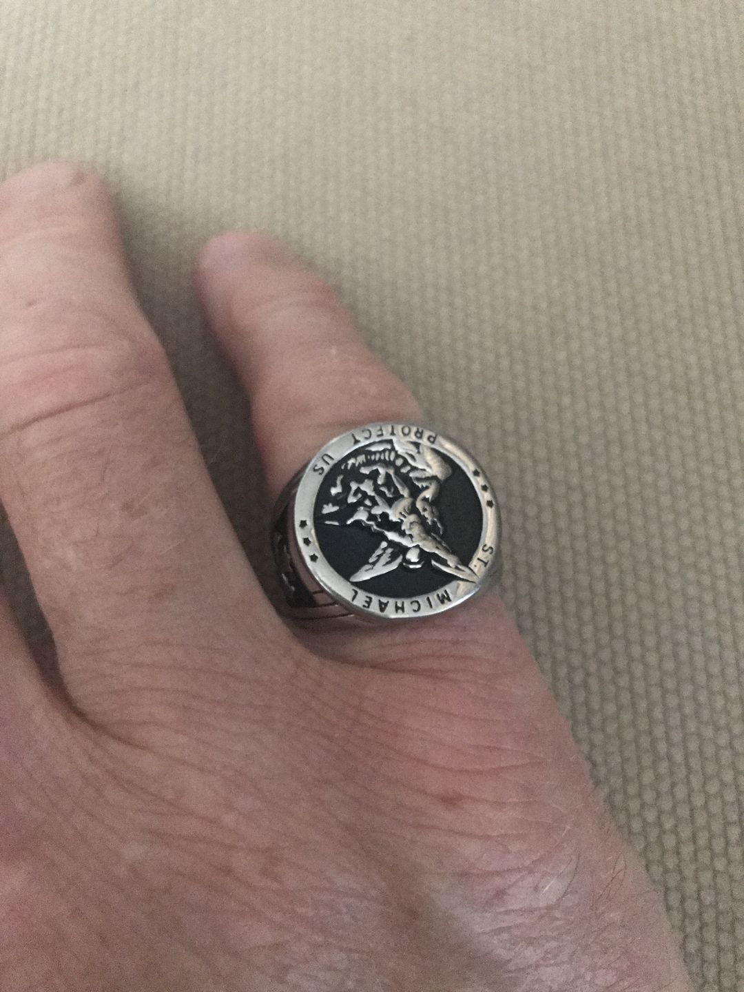 Customer photo review of Bague de l'Archange Michel
