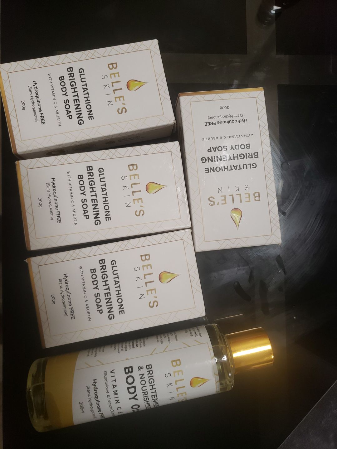 Customer photo review of Goldskin Body Oil