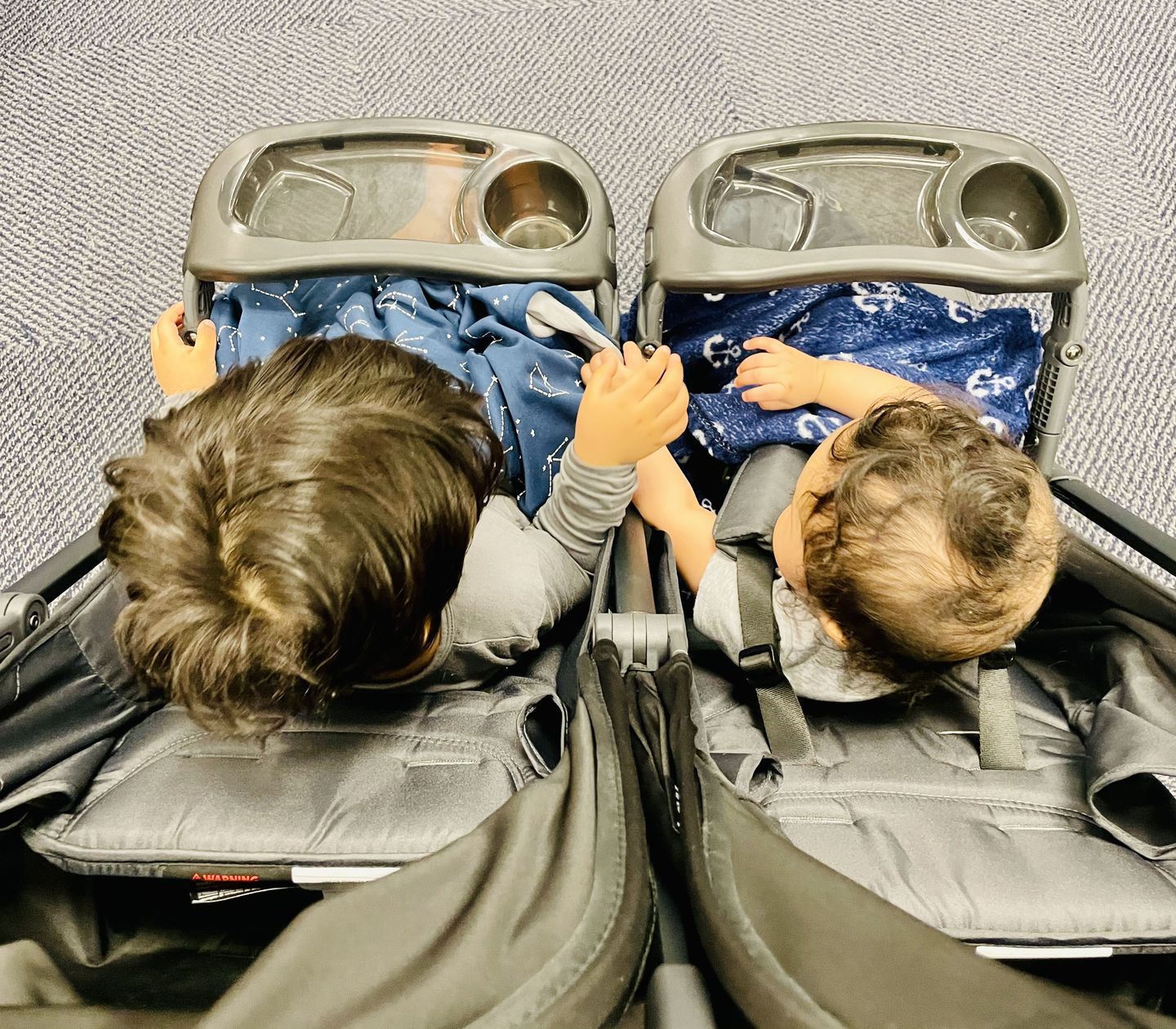 Customer photo review of Toddler Blanket, 4 Season® Merino Wool & Organic Cotton Blanket, 52.5" x 40", Night Sky™