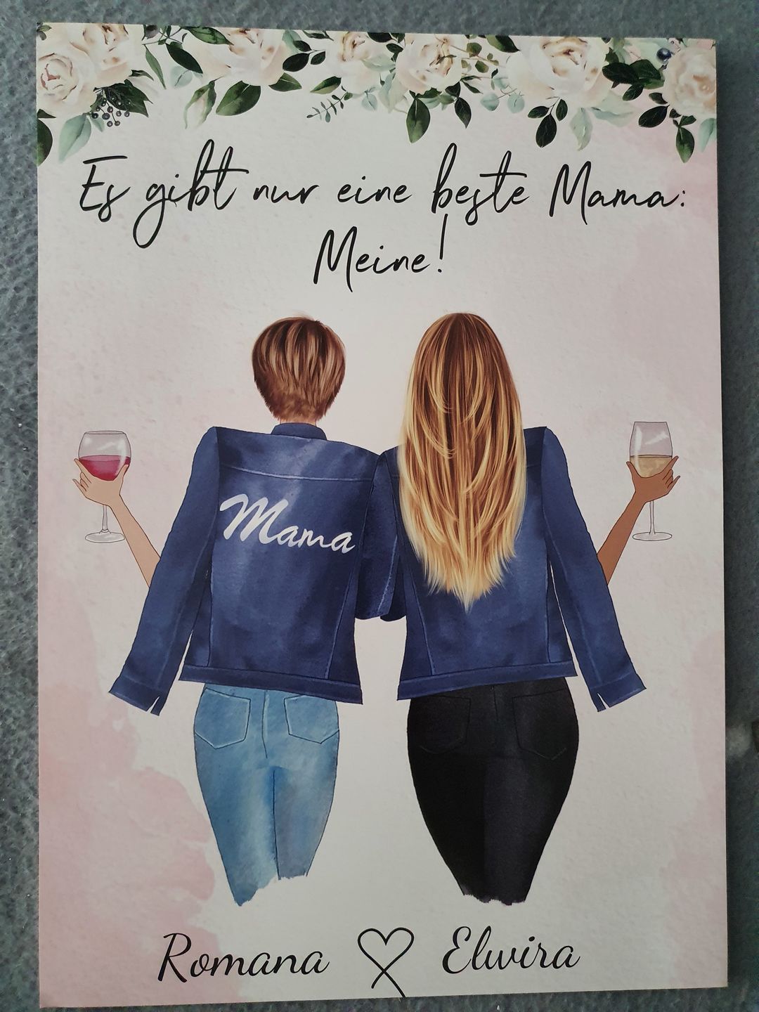 Customer photo review of Mutter & Tochter - Personalisiertes Poster