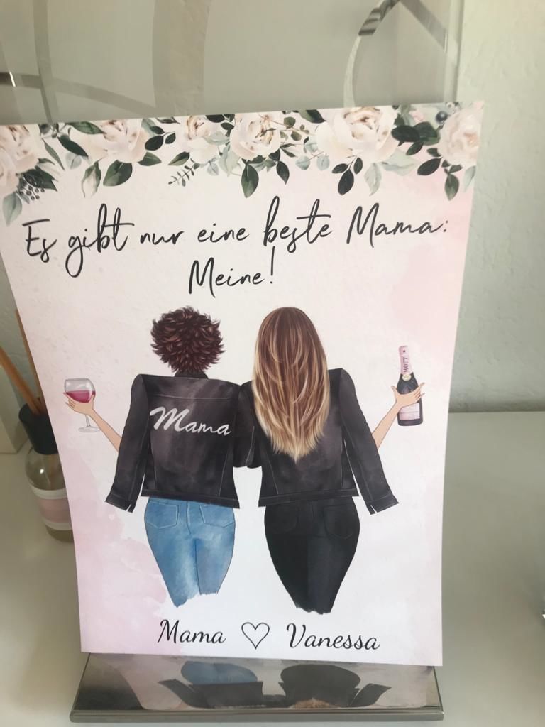 Customer photo review of Mutter & Tochter - Personalisiertes Poster