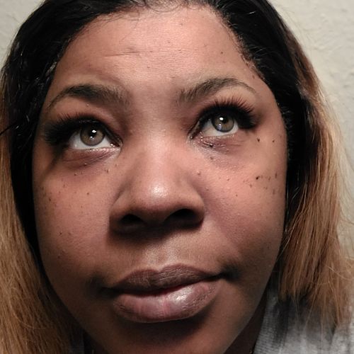 Customer photo review of Neala Brown Contact Lenses(12 months wear)