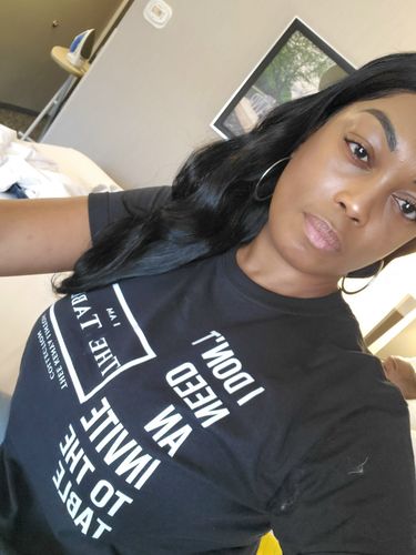 Customer photo review of I AM The Table Limited Edition Tee (Front Print)