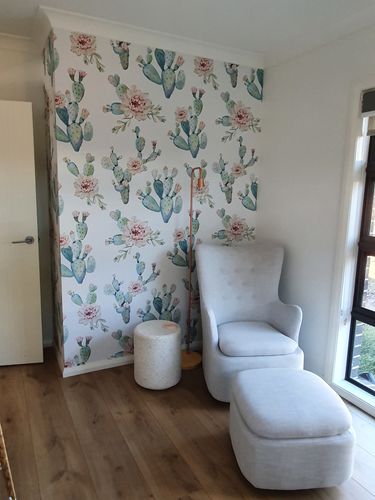 Customer photo review of Cactus Garden Wallpaper