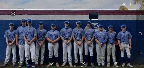 Customer photo review of Custom Red White-Navy Baseball Jersey