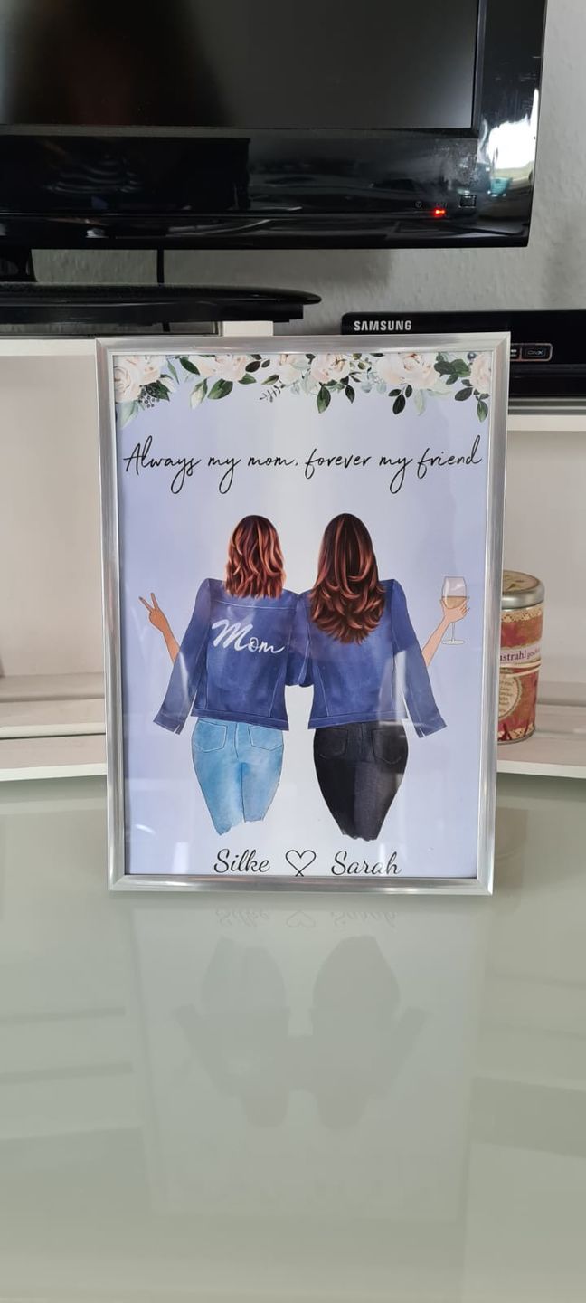 Customer photo review of Mutter & Tochter - Personalisiertes Poster