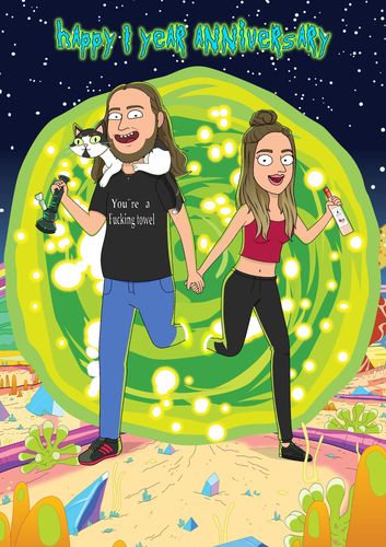 Customer photo review of 'Rick and Morty' Custom Portrait