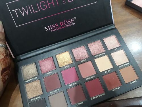 Customer photo review of Miss Rose TWILIGHT DUSK PALETTE