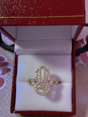 Customer photo review of *NEW* 14K Woman’s Ring (Hamsa) JTJ™ -