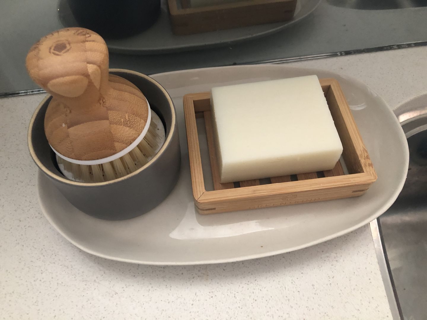 Customer photo review of Dishwashing Soap Bar (Lemon Myrtle)