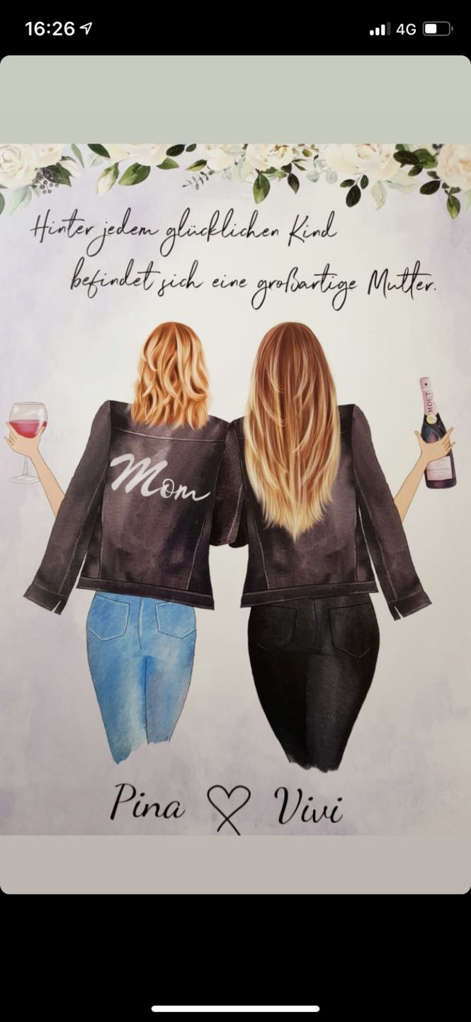 Customer photo review of Mutter & Tochter - Personalisiertes Poster