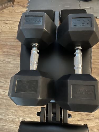 Customer photo review of Hex Head Dumbbell (singles)