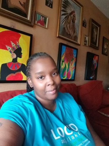 Customer photo review of Loc'd Unisex T-Shirt