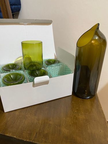 Customer photo review of Brocca "Barbera" Vetro Riciclato | Amarzo