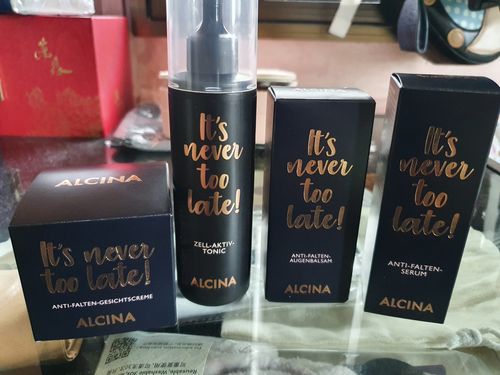 Customer photo review of Alcina It's Never Too Late Anti-Aging Set