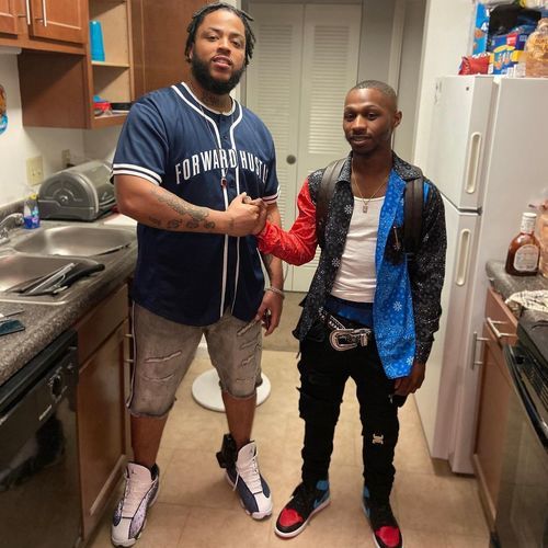 Customer photo review of Custom White Light Blue-Pink Authentic American Flag Fashion Baseball Jersey