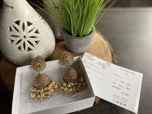 Customer photo review of Kindly Jhumkis