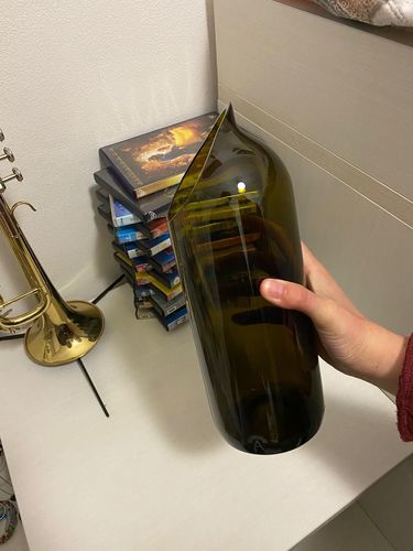 Customer photo review of Brocca "Barbera" Vetro Riciclato | Amarzo