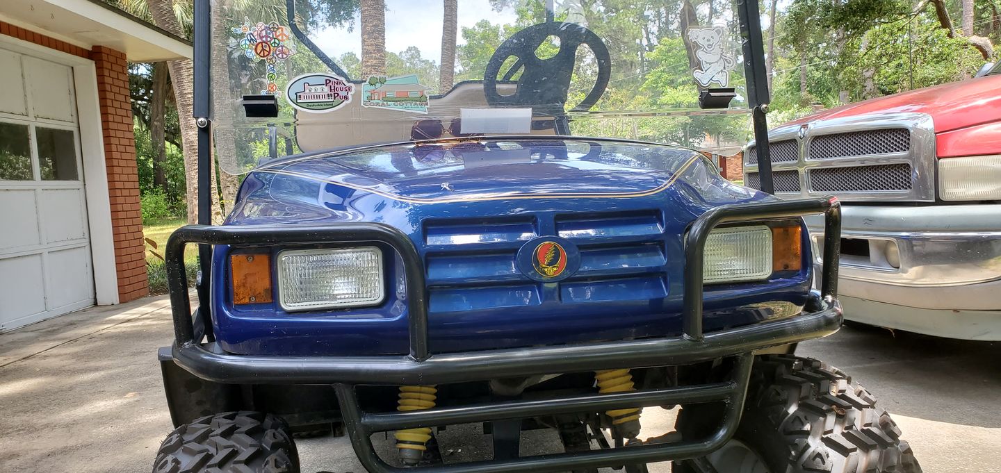 Customer photo review of Grateful Dead Metal Finish Steal Your Face Bumper Sticker