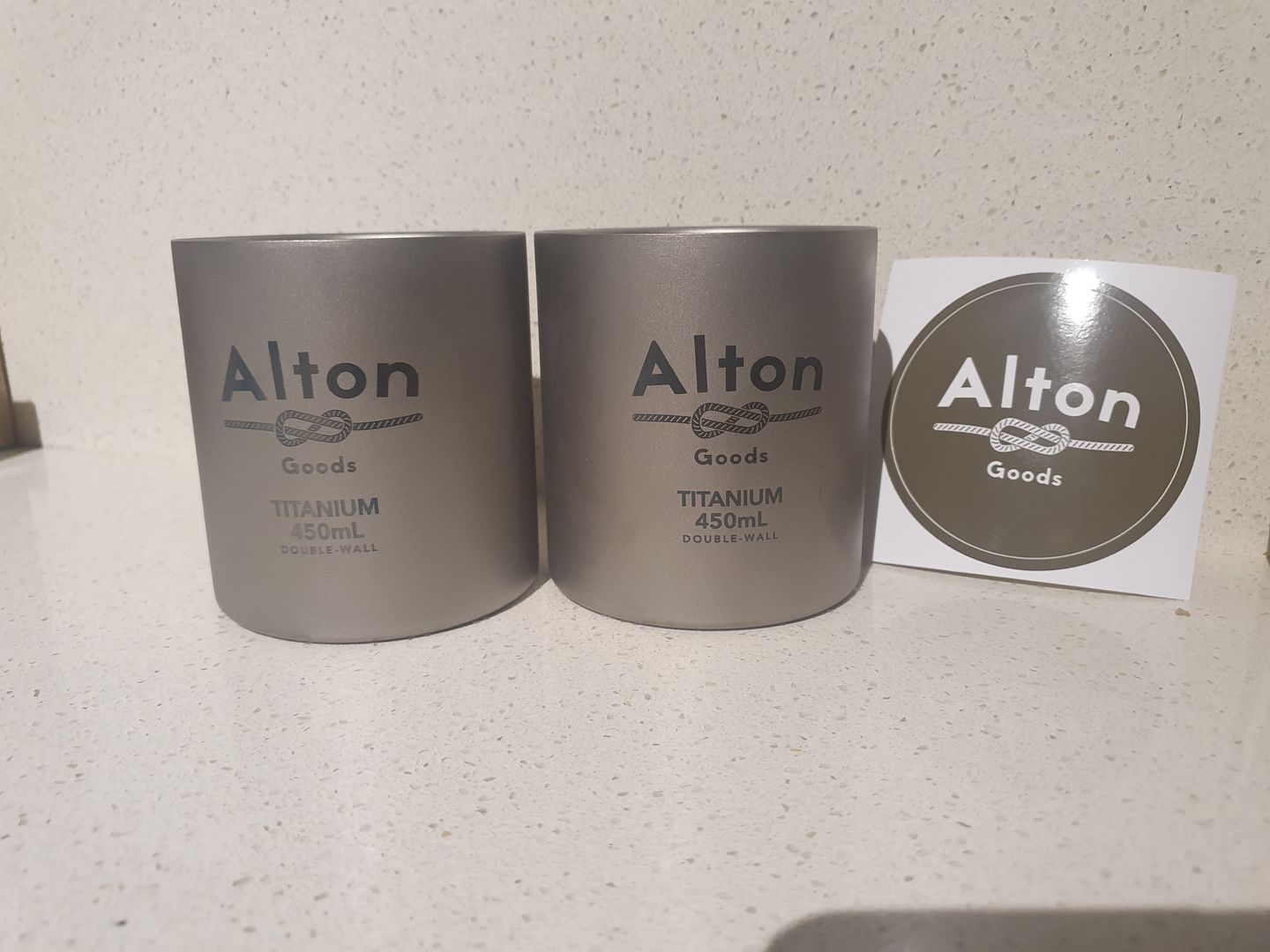 Customer photo review of Titanium Double-Wall Mug 450mL