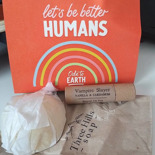 Customer photo review of Shampoo Bar for All Hair Types – Orange Peel and Ylang Ylang