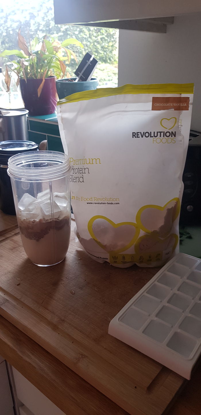 Customer photo review of Premium Blend Vegan Protein Powder | Gluten Free | Dairy Free | Soy Free