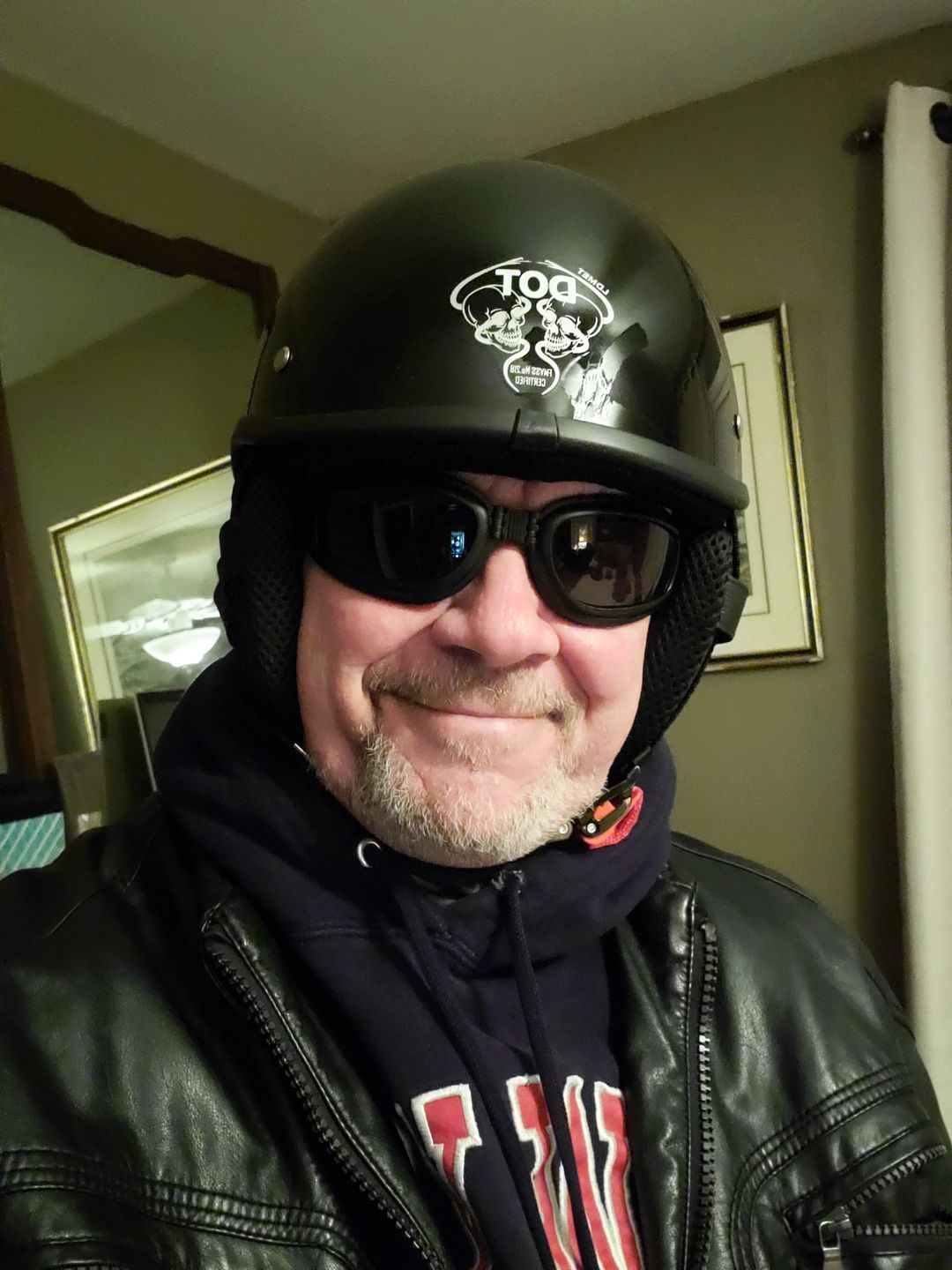 Customer photo review of Smallest SOA Half Helmet