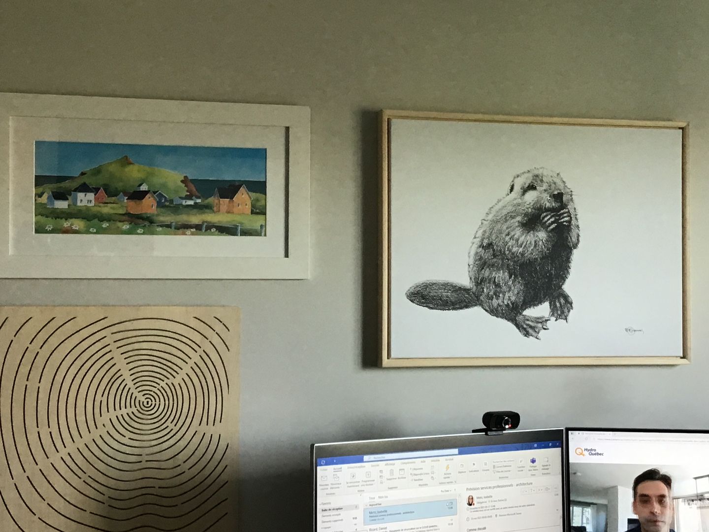 Customer photo review of Beaver Illustration - "Social Animal" Collection