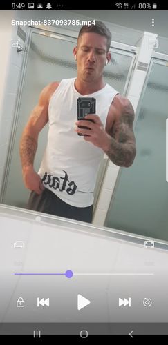 Customer photo review of CONTRAST - Longline Muscle Tank top - White
