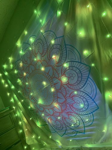 Customer photo review of Light Colored Cloud Tapestry