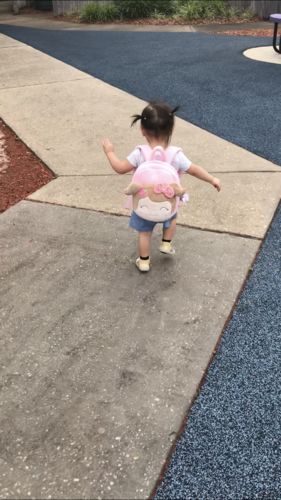 Customer photo review of Personalized Strawberry Doll & Backpack Bundle - Light