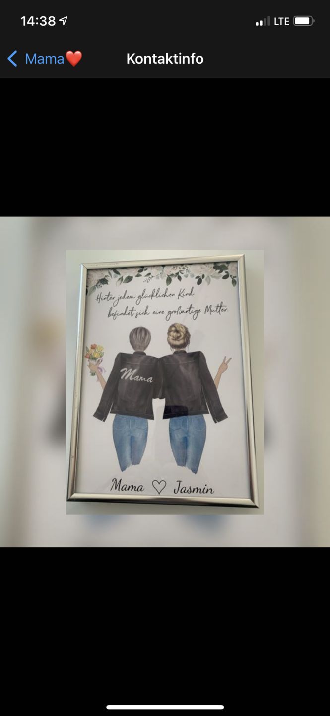 Customer photo review of Mutter & Tochter - Personalisiertes Poster