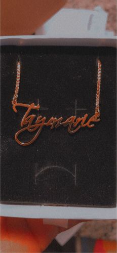 Customer photo review of Elegant Name Necklace