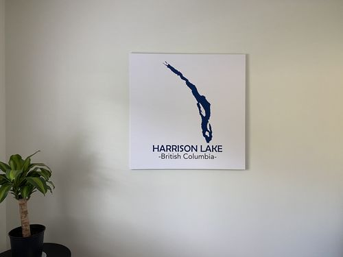 Customer photo review of Custom Lake Square Canvas