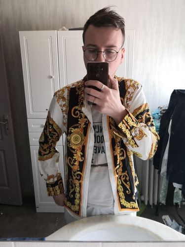 Customer photo review of Luxury Royal Mens Casual Shirt