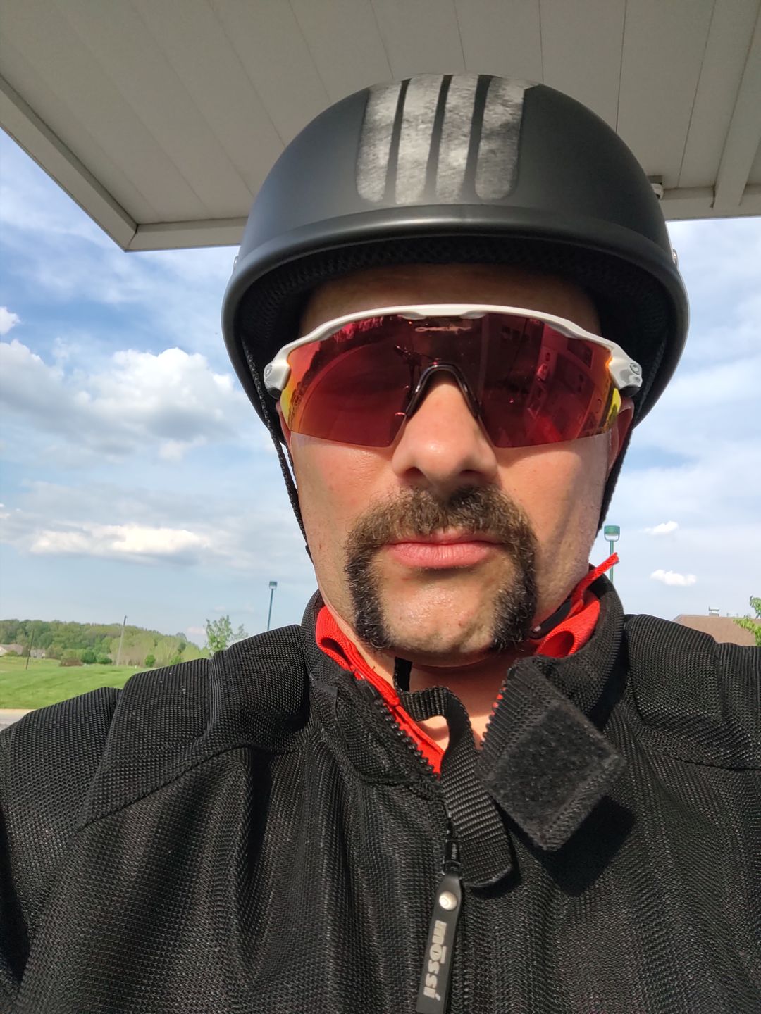 Customer photo review of Smallest Lightest SOA DOT Beanie Helmet / Skull