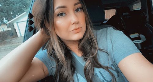 Customer photo review of Full Shine Tape in Hair Extensions Remy Human Hair Darkest Brown (#2)