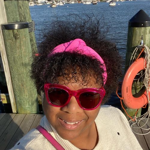 Customer photo review of *PRE-ORDER* MAGENTA NEOPRENE HEADBAND