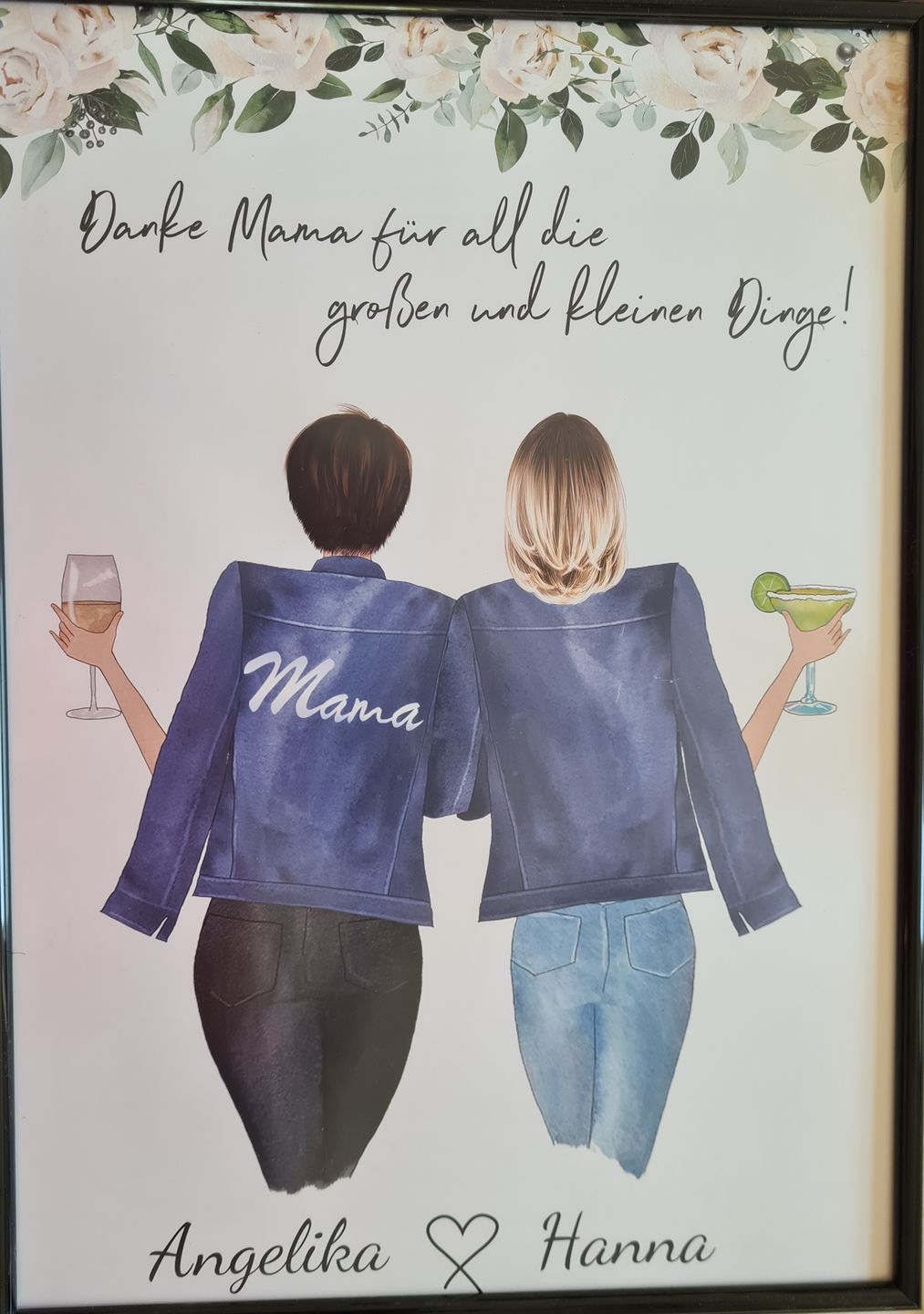 Customer photo review of Mutter & Tochter - Personalisiertes Poster