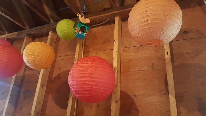 Customer photo review of 8" Fuchsia / Hot Pink Round Paper Lantern, Even Ribbing, Chinese Hanging Wedding & Party Decoration