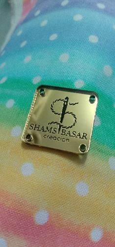 Customer photo review of Acrylic Label : Saiz 2.0 x 2.0 cm (Square)