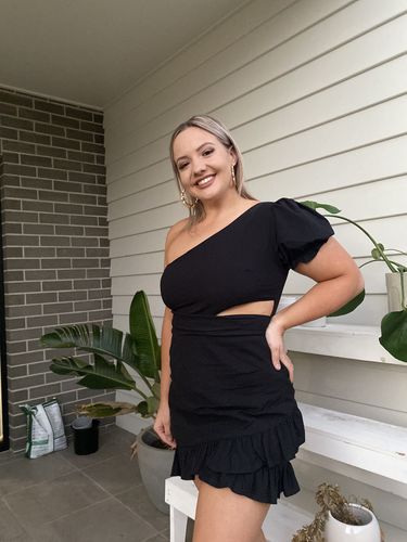Customer photo review of Emiline Dress - Black
