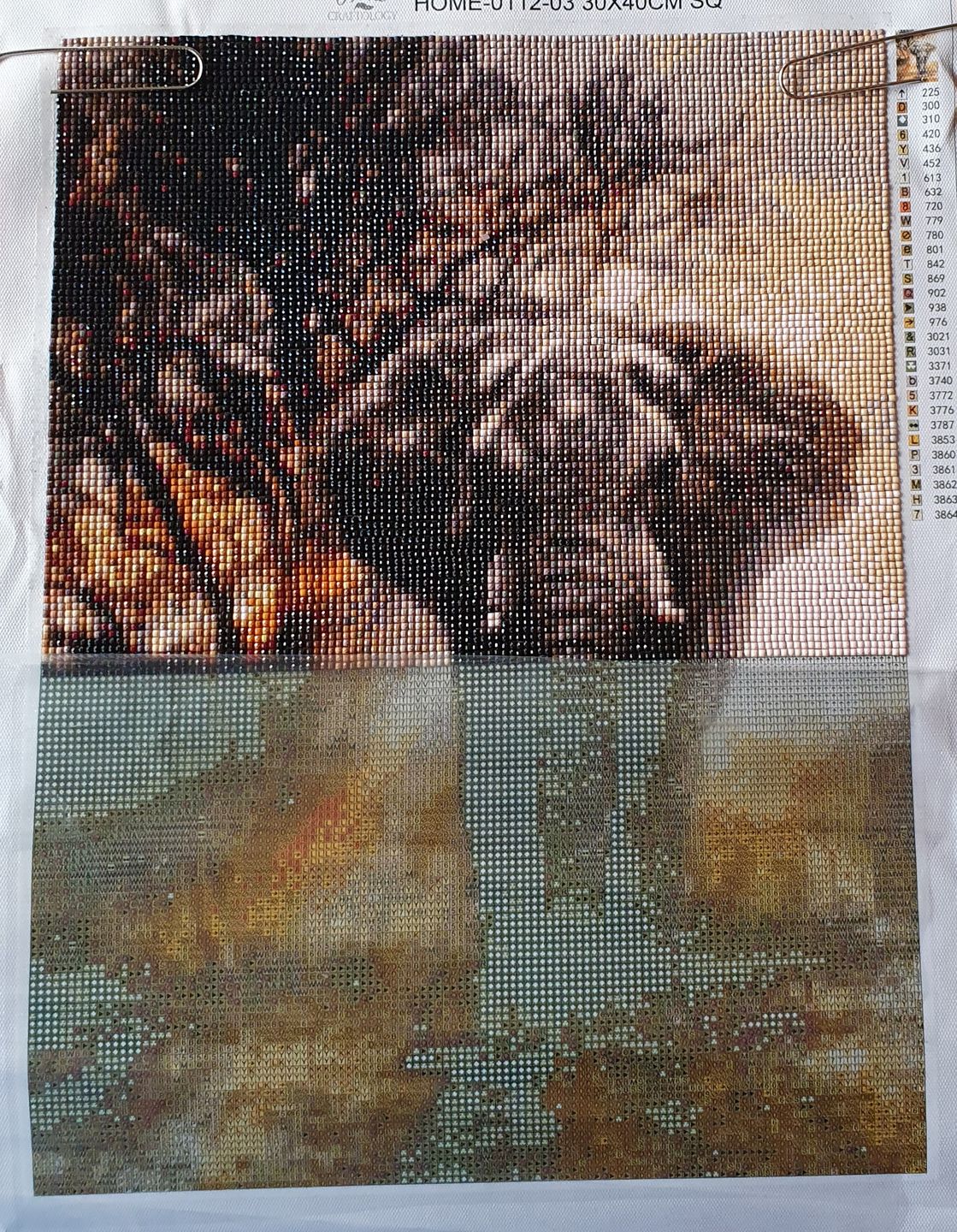 Customer photo review of Elephant - Diamond Painting Kit